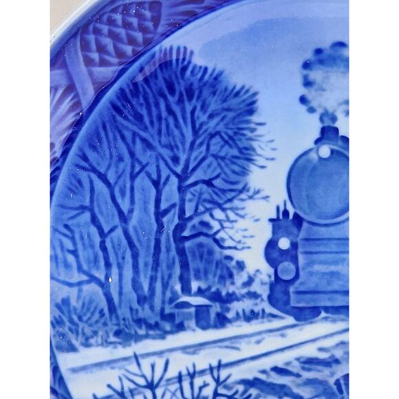 Royal Copenhagen Going Home For Christmas 1973 Wall Decor Plate 7" Denmark Vtg - Picture 6 of 13